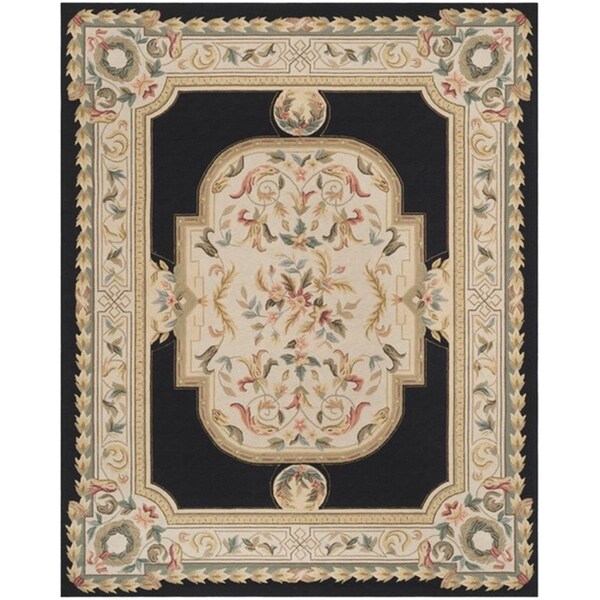 Safavieh 3 x 5 ft. Easy Care Hand Hooked Small Rectangle Area RugNavy & Ivory EZC756A-3 - main